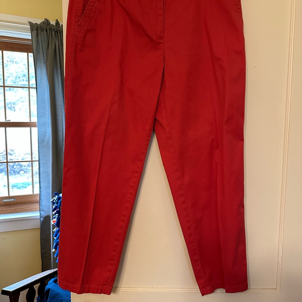 Talbots Women's Red Straight Leg Pants